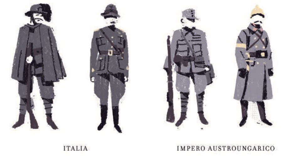 soldati uniformi "prima guerra mondiale" "Matteo Berton"