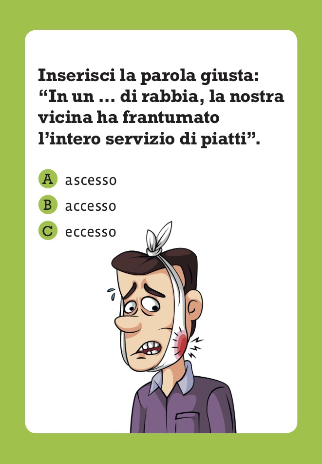 lessico ascesso accesso eccesso "falsi amici" "carte della grammatica"